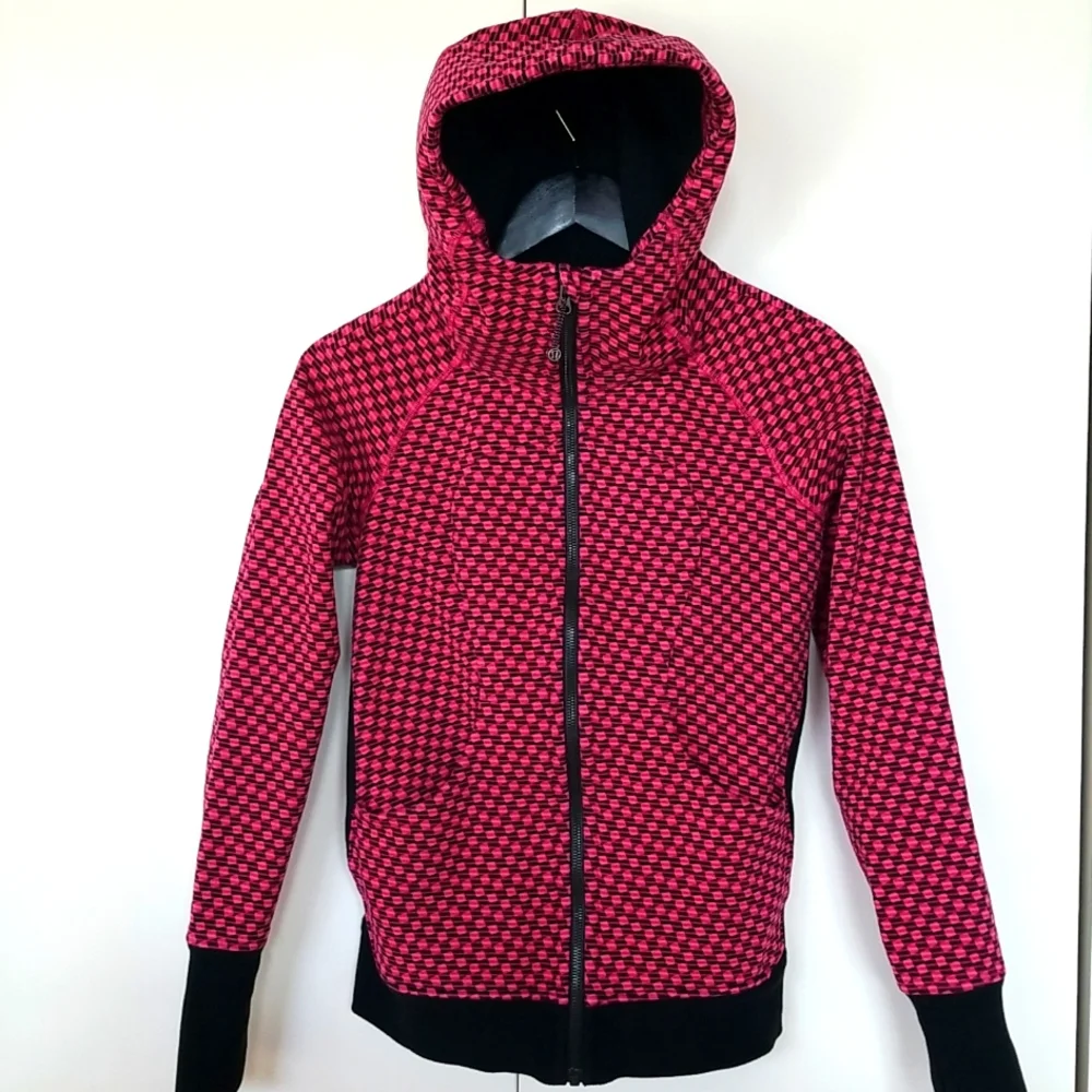 Lululemon Scuba Hoodie III, Deep Dive Berry Rumble Black / Black - Picture 2 of 9